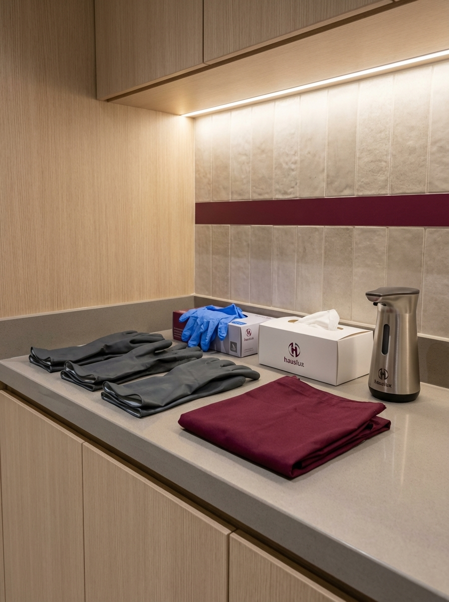 قفازات الحماية والتنظيف