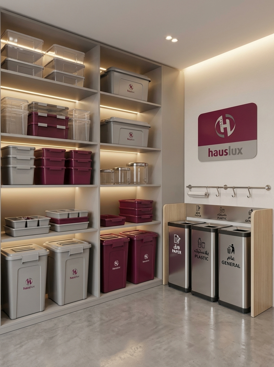 سلال المهملات والتخزين